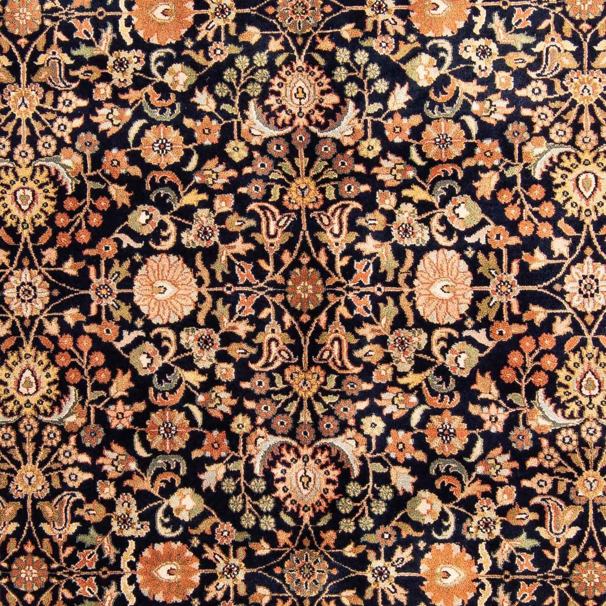Tappeto orientale - Keshan - Indo - 230 x 168 cm - blu scuro