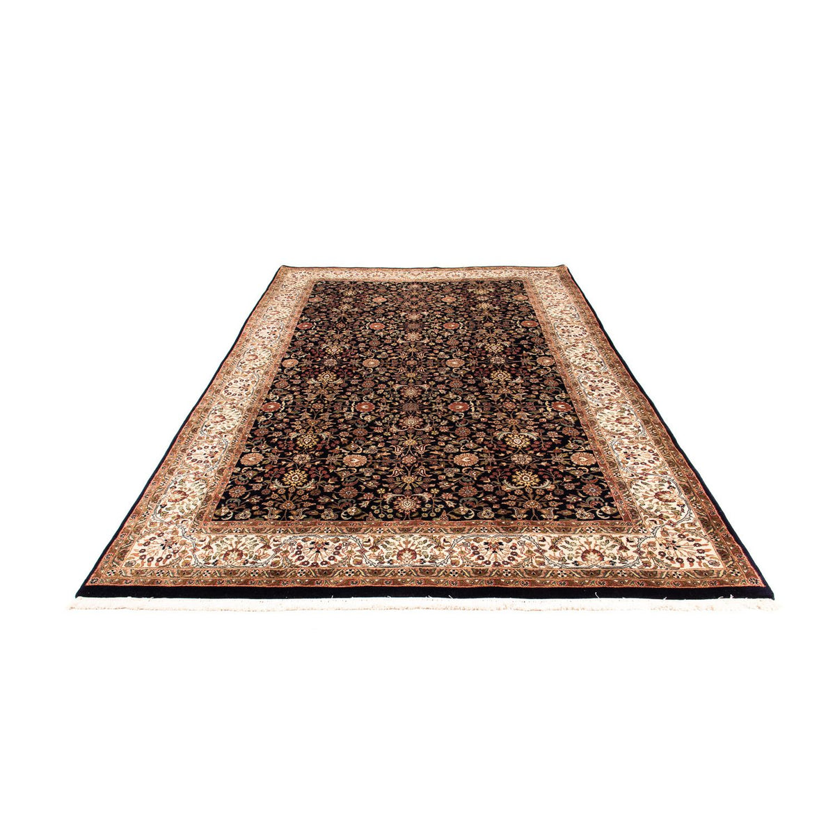 Tappeto orientale - Keshan - Indo - 312 x 201 cm - blu scuro