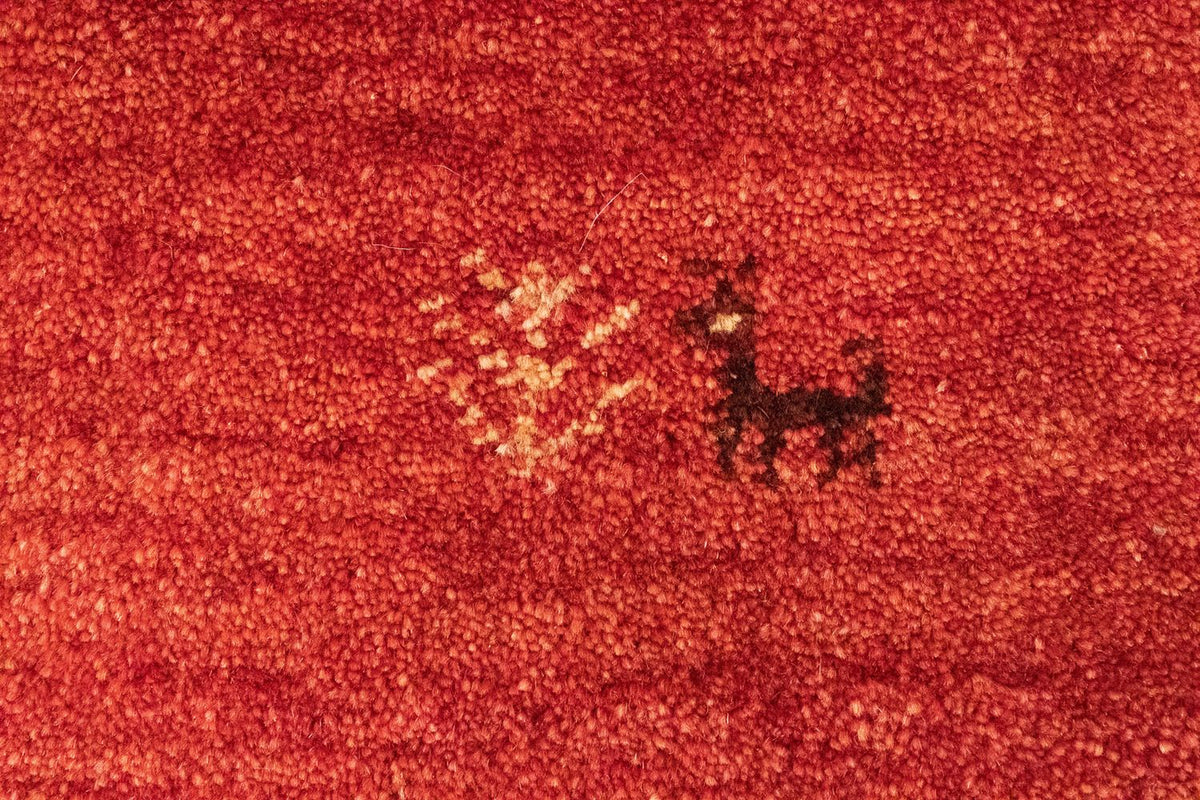 Tappeto Gabbeh - Persero - 143 x 100 cm - arancione