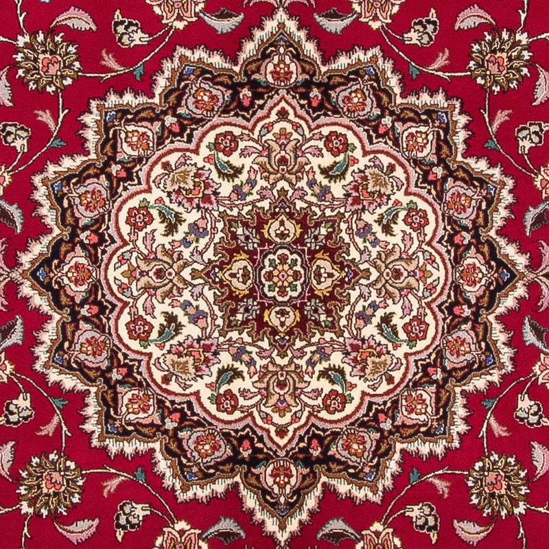 Tappeto Persero - Tabriz - Reale quadrato  - 246 x 245 cm - rosso scuro