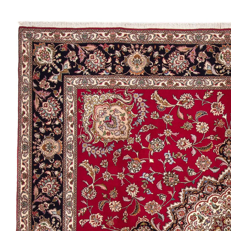 Tappeto Persero - Tabriz - Reale quadrato  - 246 x 245 cm - rosso scuro
