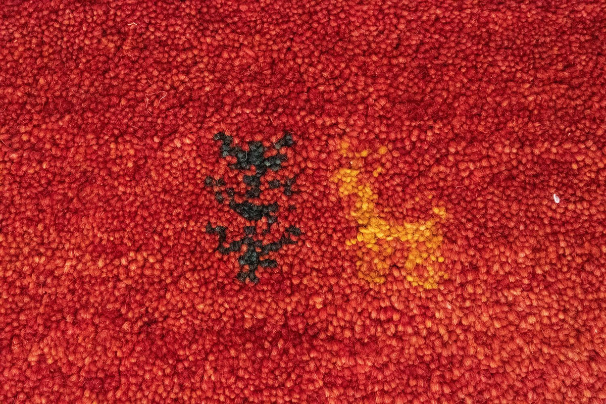 Tappeto Gabbeh - Persero - 147 x 99 cm - rosso