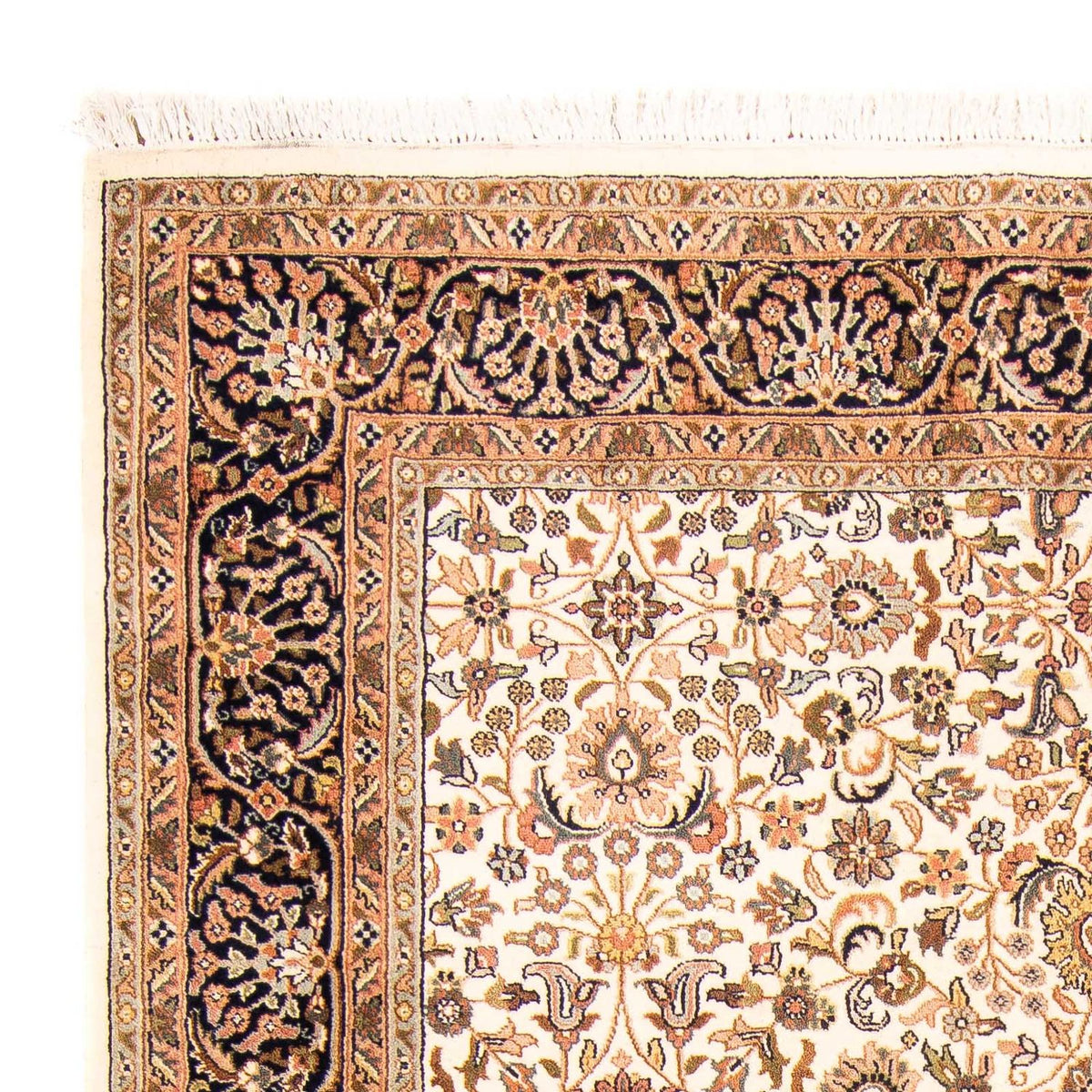 Tappeto orientale - Keshan - Indo - 243 x 172 cm - beige