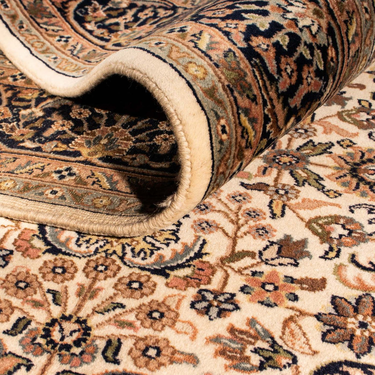 Tappeto orientale - Keshan - Indo - 243 x 172 cm - beige