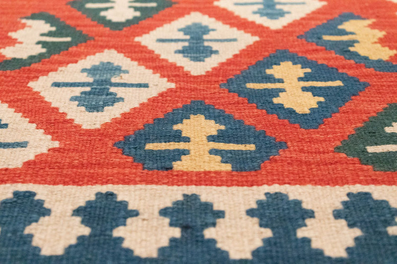 Tappeto corsia Tappeto Kelim - Orientale - 205 x 60 cm - arancione