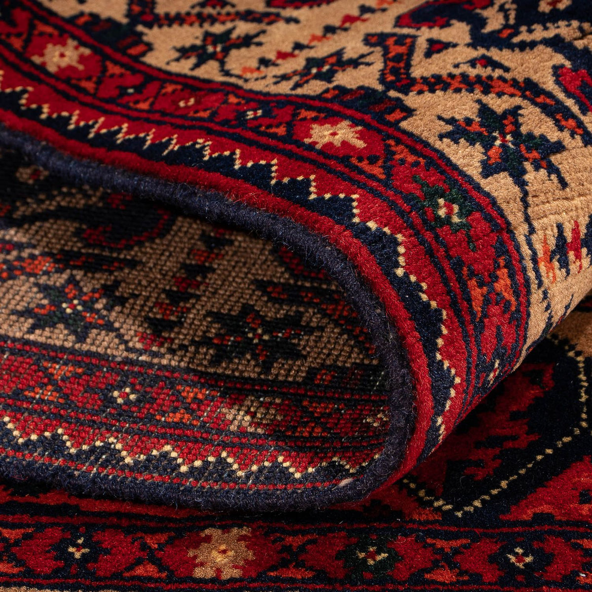 Tappeto afgano - 144 x 98 cm - rosso scuro