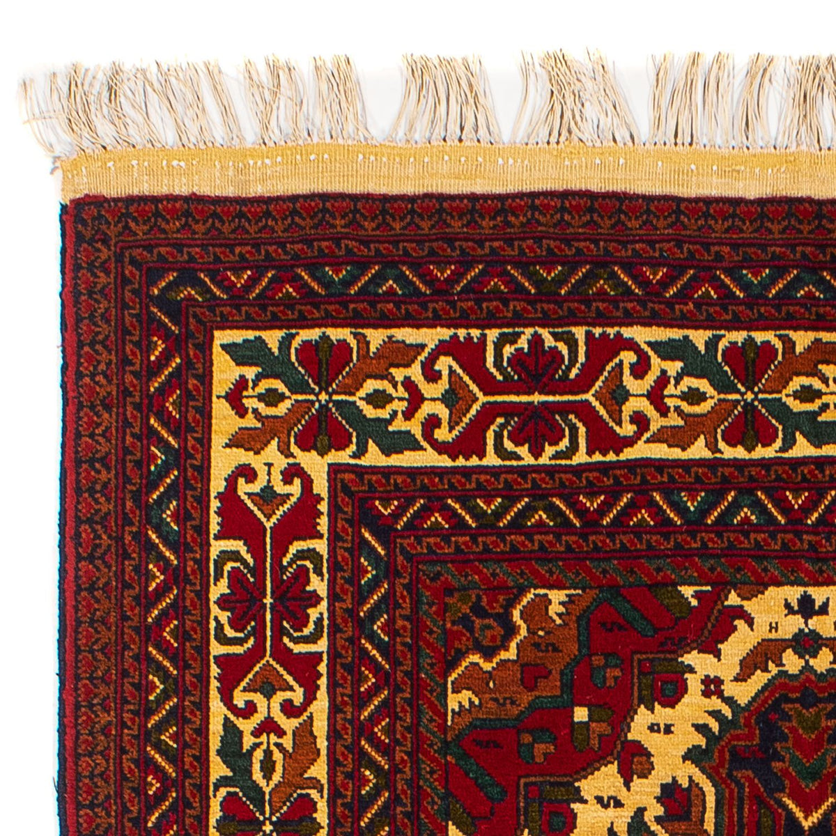 Tappeto afgano - 145 x 93 cm - rosso scuro