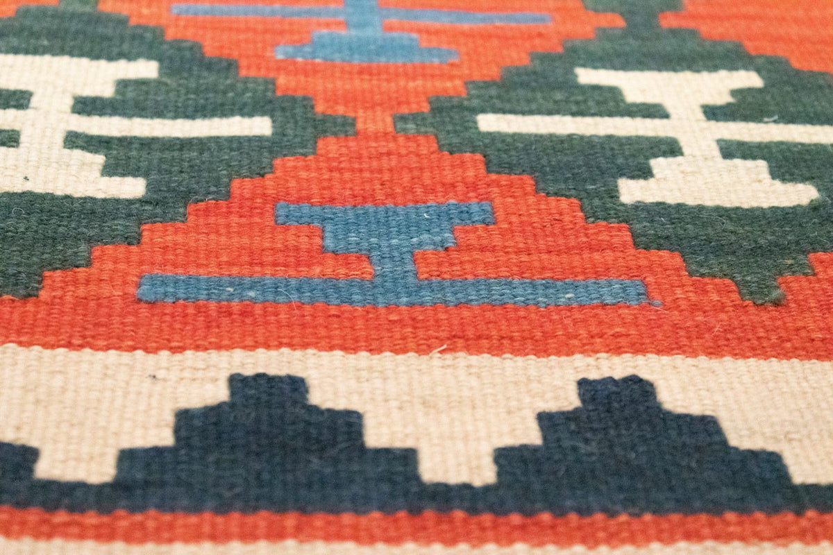 Tappeto corsia Tappeto Kelim - Orientale - 197 x 62 cm - arancione