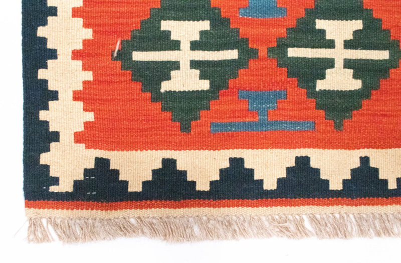 Tappeto corsia Tappeto Kelim - Orientale - 197 x 62 cm - arancione