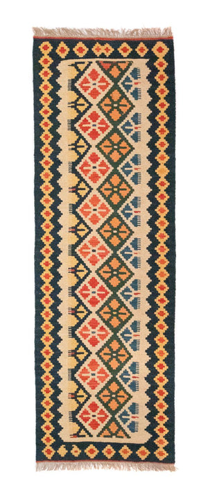 Tappeto corsia Tappeto Kelim - Orientale - 207 x 65 cm - beige