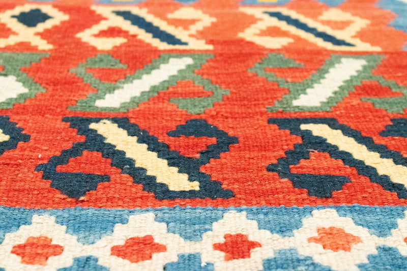 Tappeto corsia Tappeto Kelim - Orientale - 203 x 65 cm - arancione