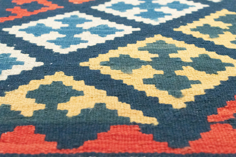 Tappeto corsia Tappeto Kelim - Orientale - 204 x 70 cm - blu