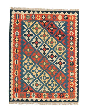Tappeto Kelim - Orientale - 200 x 155 cm - blu