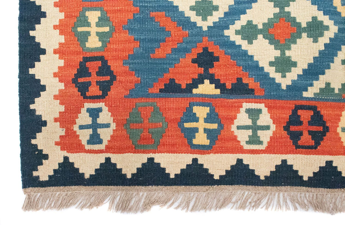 Tappeto Kelim - Orientale - 200 x 155 cm - blu