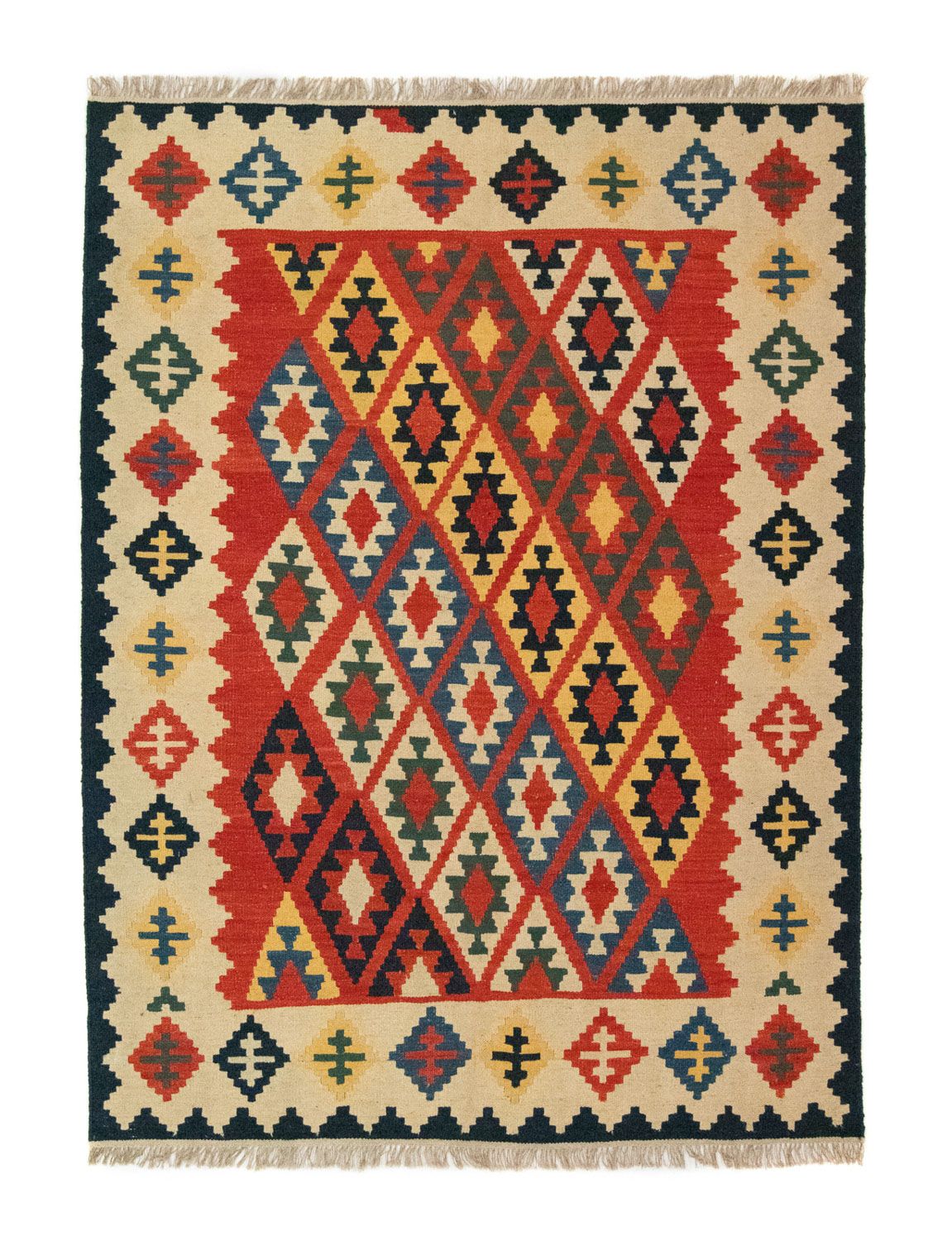 Tappeto Kelim - Orientale - 205 x 153 cm - arancione