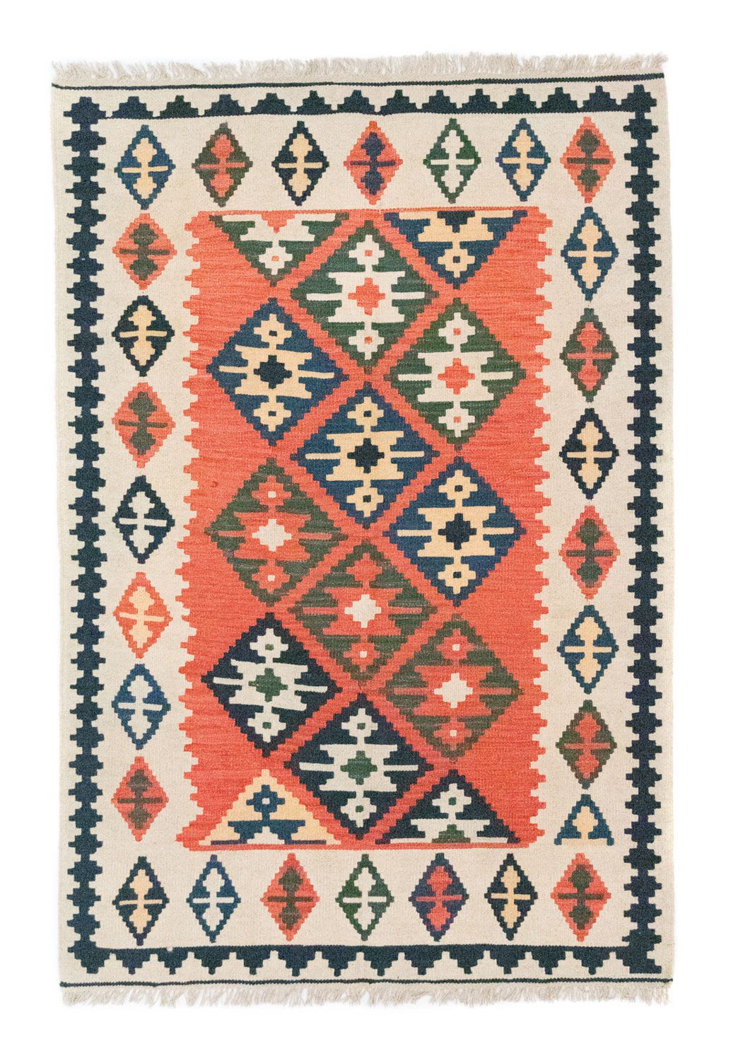 Tappeto Kelim - Orientale - 185 x 122 cm - arancione