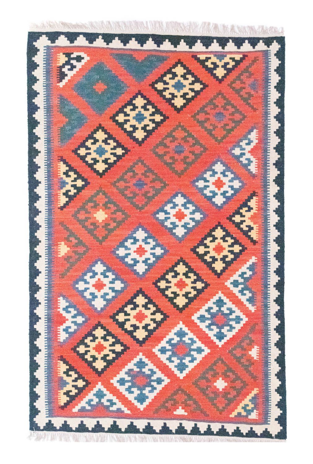 Tappeto Kelim - Orientale - 188 x 123 cm - arancione