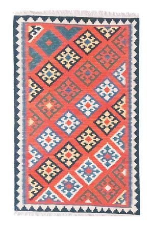 Tappeto Kelim - Orientale - 188 x 123 cm - arancione