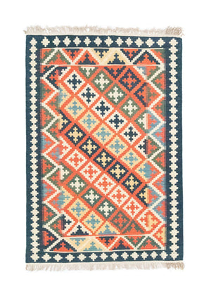 Tappeto Kelim - Orientale - 144 x 110 cm - arancione