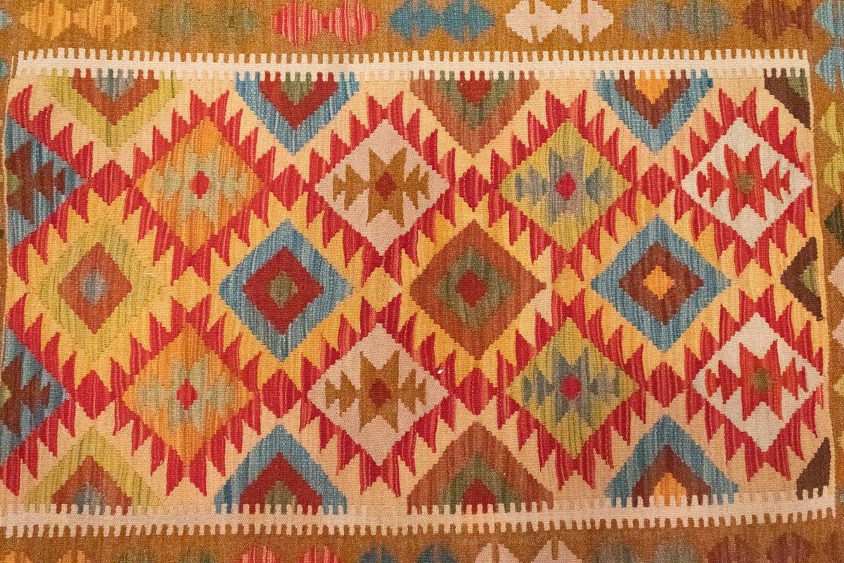 Tappeto Kelim - Orientale - 147 x 105 cm - arancione