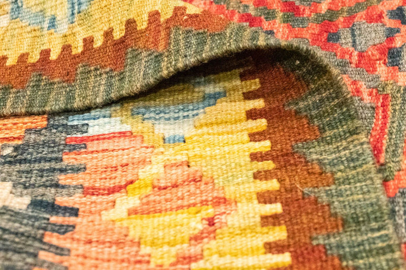 Tappeto corsia Tappeto Kelim - Orientale - 197 x 100 cm - arancione