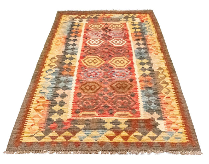 Tappeto corsia Tappeto Kelim - Orientale - 197 x 100 cm - arancione