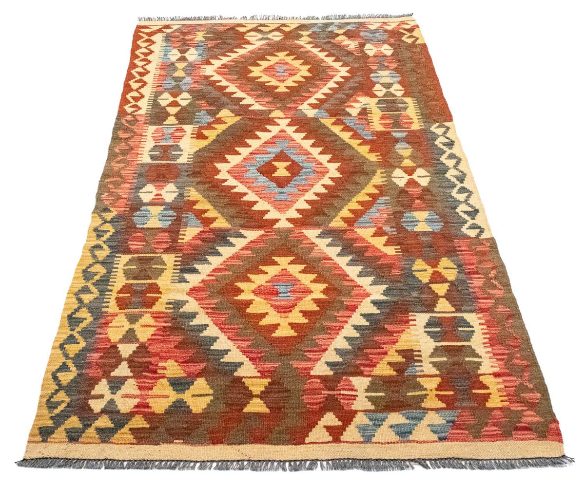 Tappeto corsia Tappeto Kelim - Orientale - 192 x 104 cm - arancione