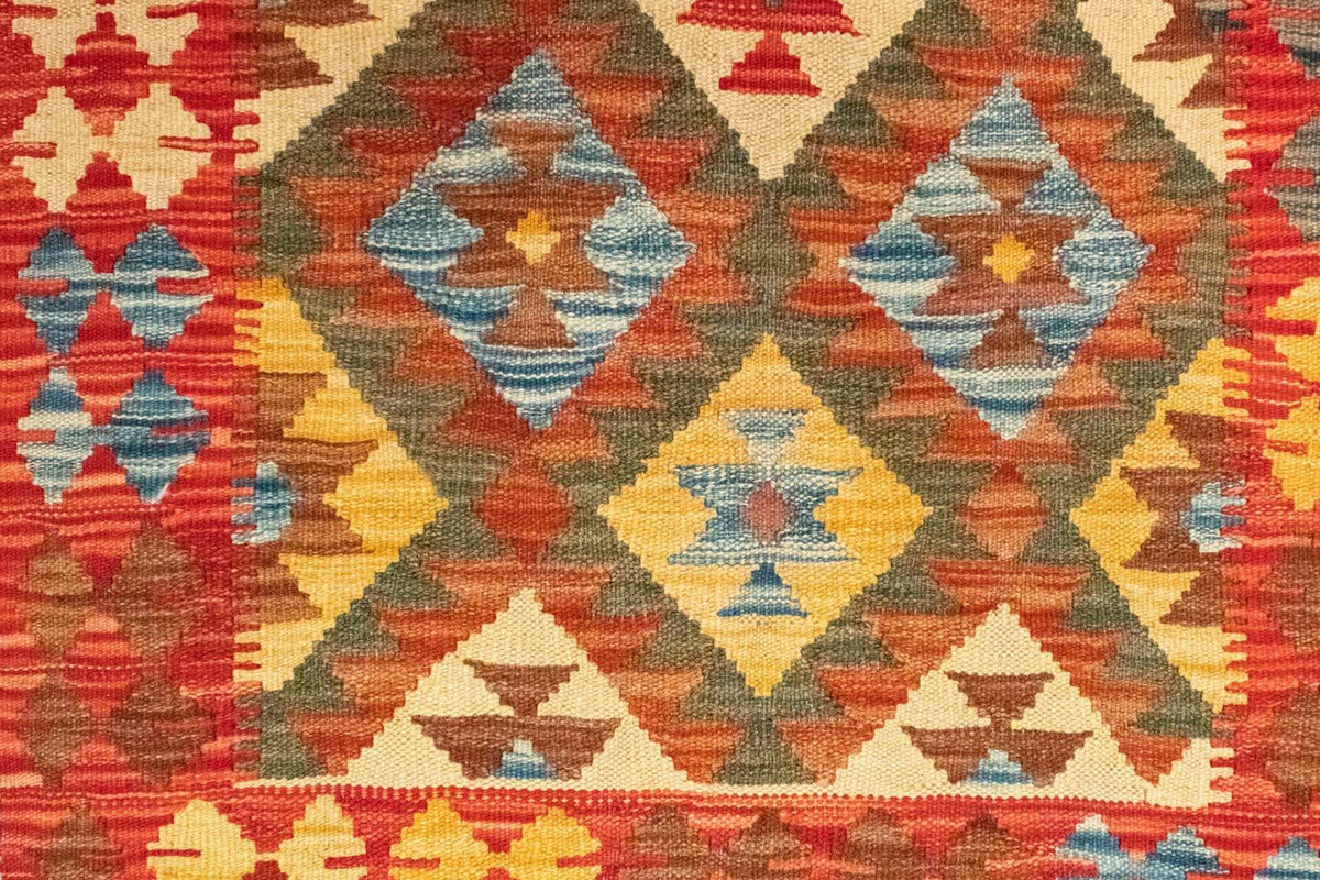 Tappeto corsia Tappeto Kelim - Orientale - 190 x 99 cm - rosso