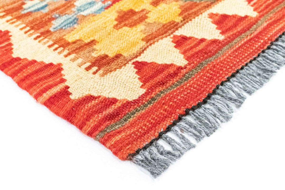 Tappeto corsia Tappeto Kelim - Orientale - 190 x 99 cm - rosso