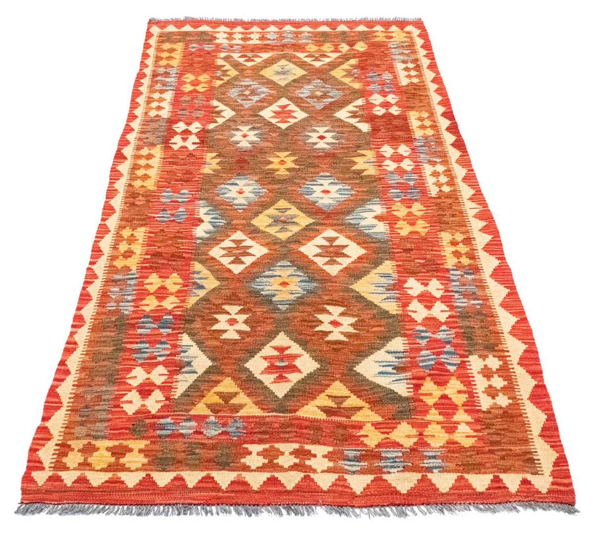 Tappeto corsia Tappeto Kelim - Orientale - 190 x 99 cm - rosso