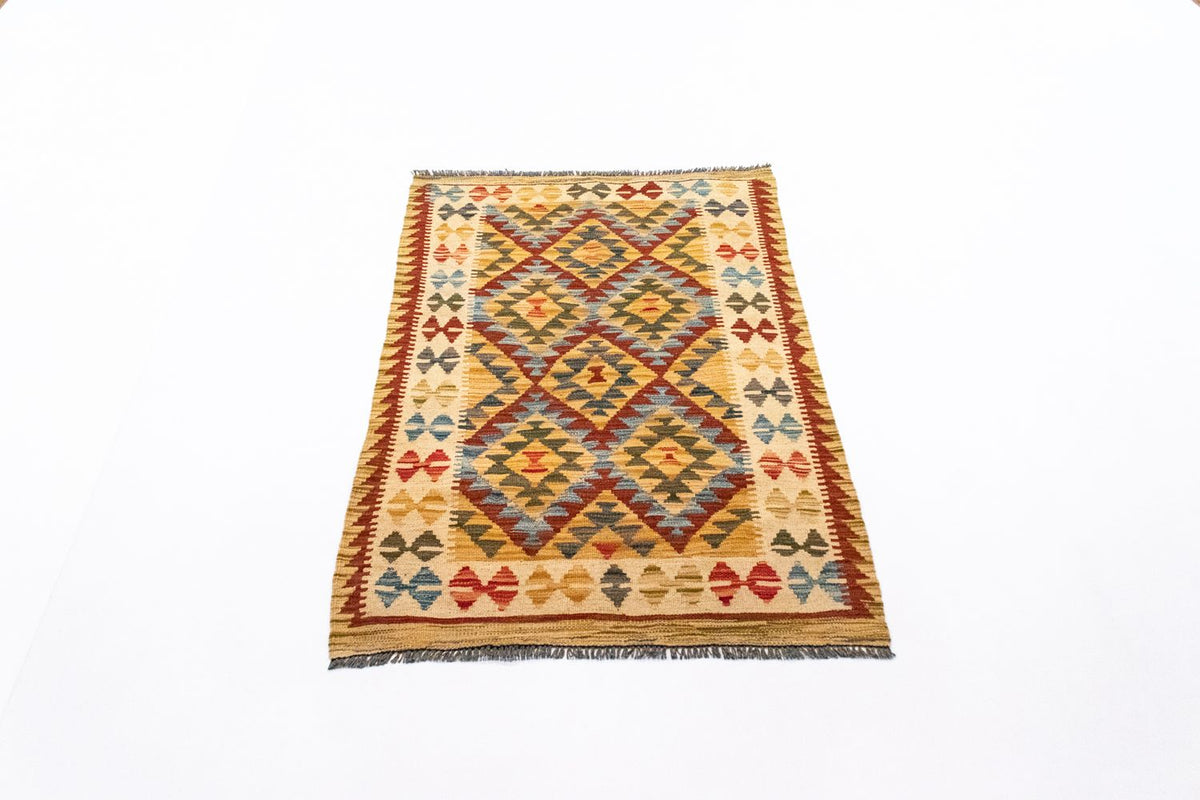 Tappeto Kelim - Orientale - 126 x 80 cm - arancione