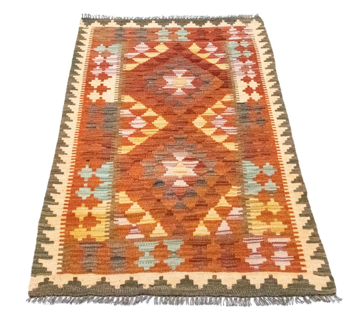 Tappeto Kelim - Orientale - 121 x 73 cm - arancione