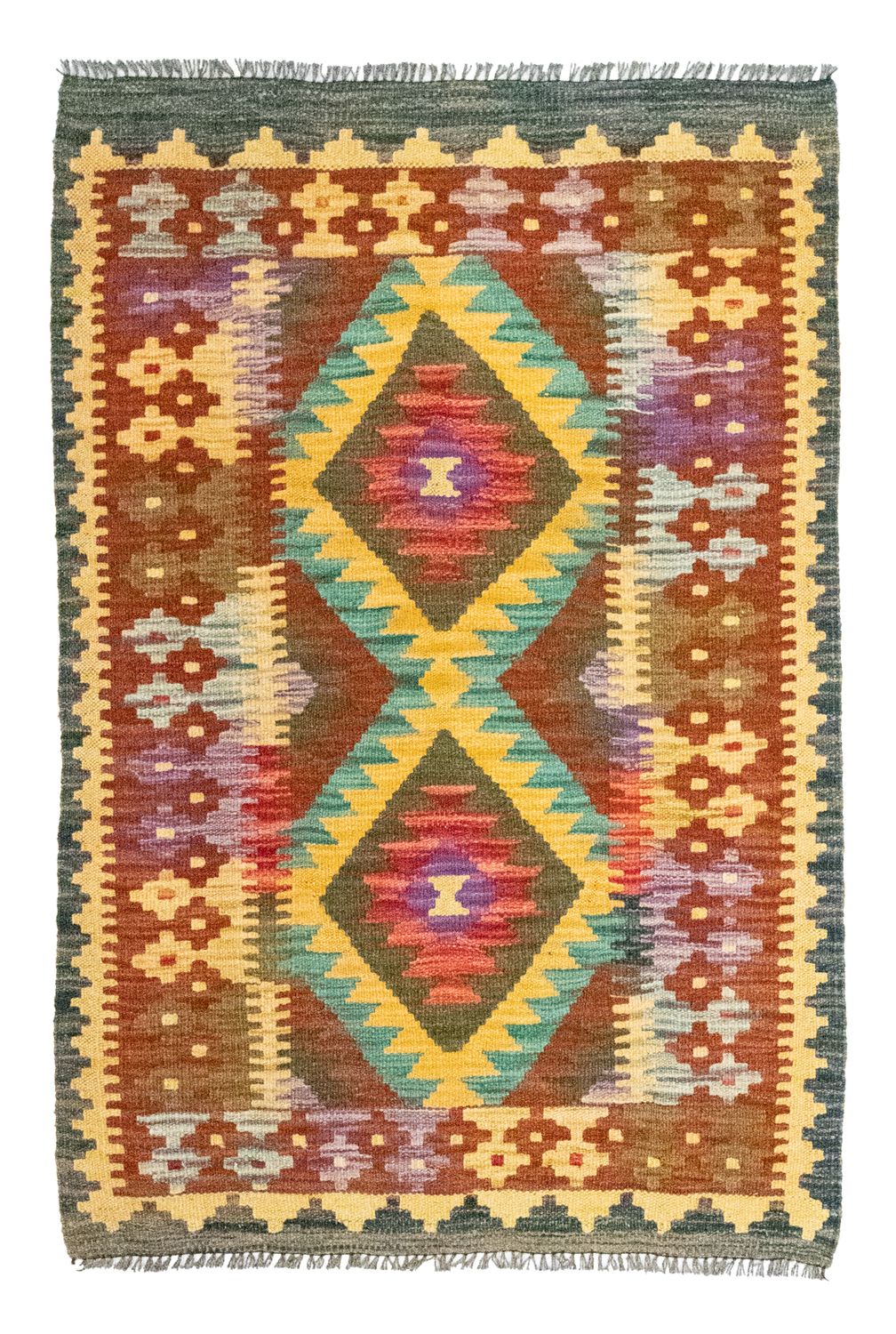 Tappeto Kelim - Orientale - 123 x 80 cm - marrone