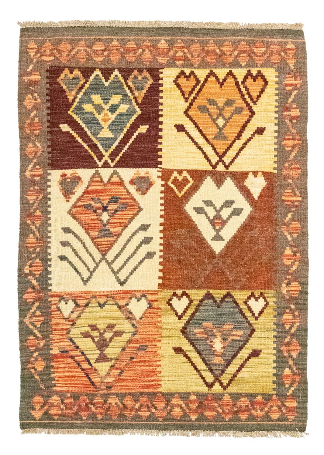 Tappeto Kelim - Orientale - 123 x 83 cm - arancione