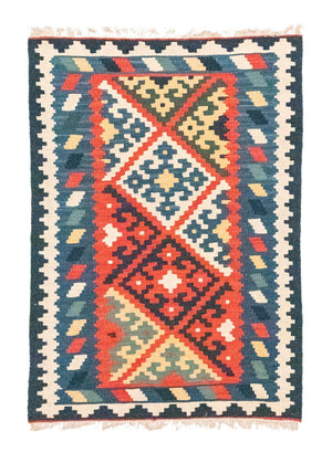 Tappeto Kelim - Orientale - 121 x 83 cm - blu