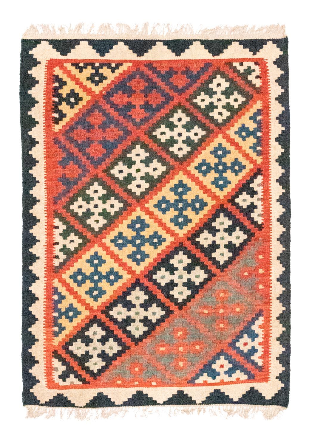 Tappeto Kelim - Orientale - 122 x 90 cm - arancione