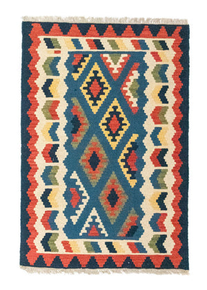 Tappeto Kelim - Orientale - 121 x 80 cm - blu