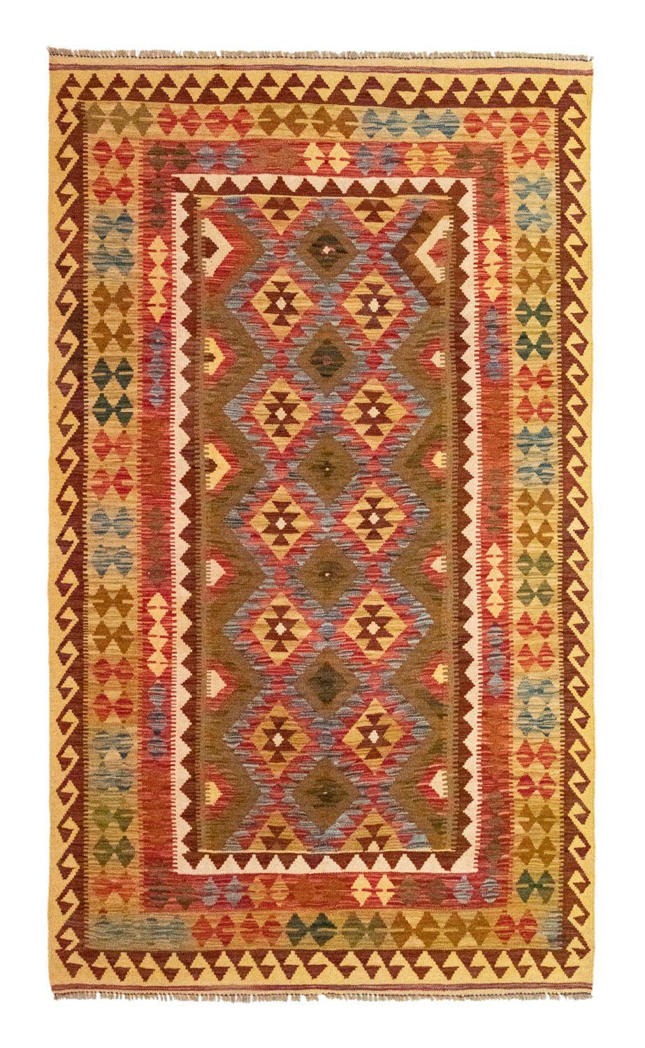 Tappeto Kelim - Orientale - 256 x 151 cm - marrone