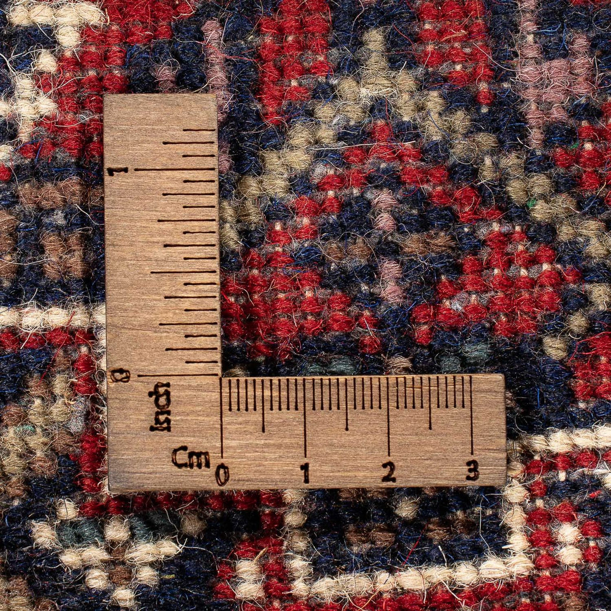 Tappeto orientale - Bidjar - Indo - 90 x 60 cm - rosso scuro