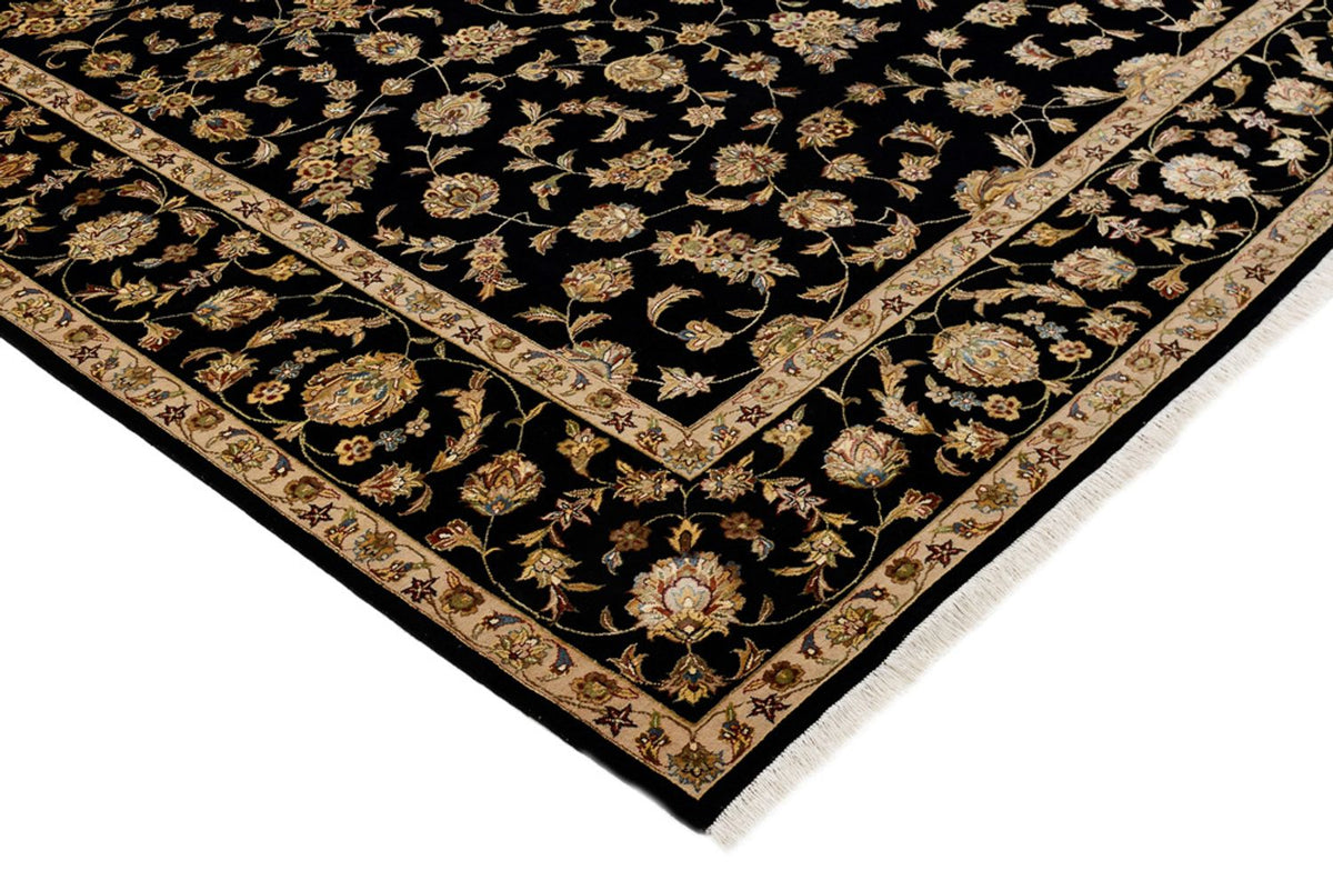 Tappeto orientale - Tabriz - 304 x 236 cm - blu scuro