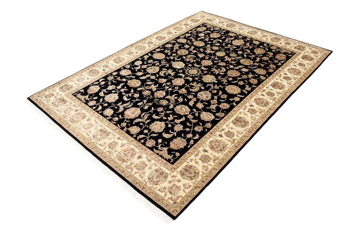 Tappeto orientale - Tabriz - 214 x 155 cm - blu scuro