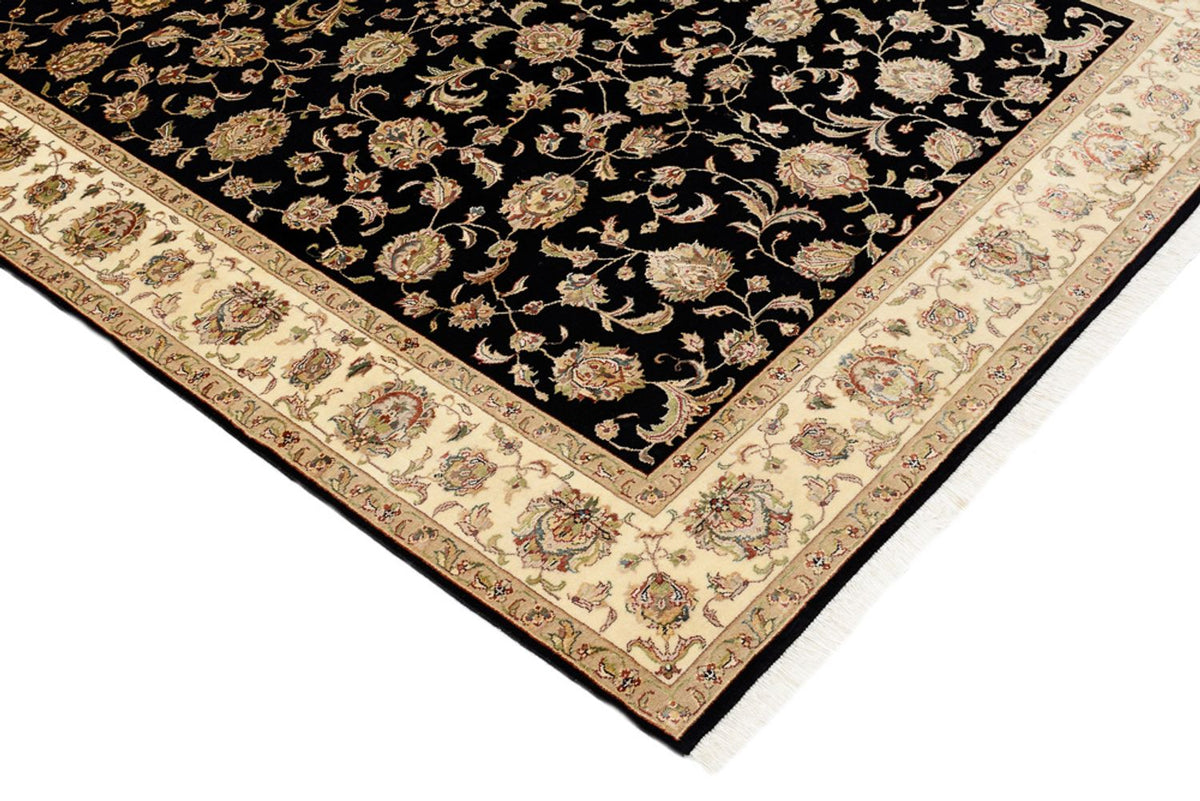 Tappeto orientale - Tabriz - 214 x 155 cm - blu scuro
