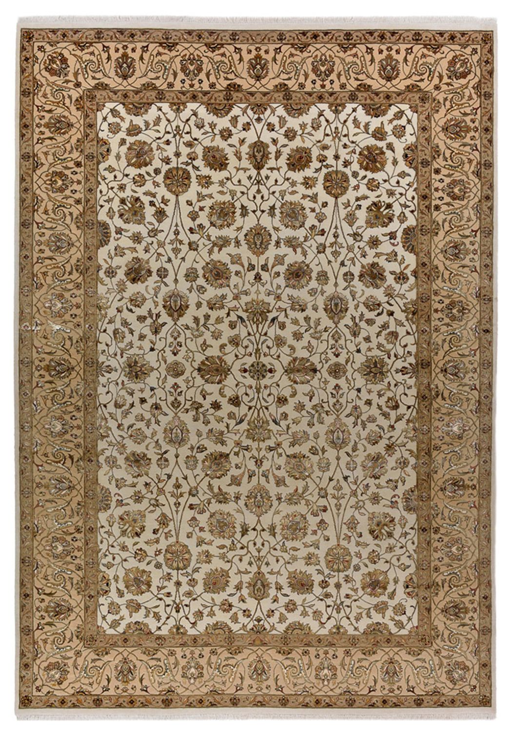 Tappeto orientale - Tabriz - 307 x 215 cm - crema