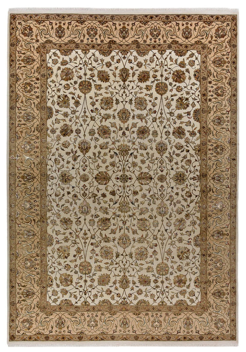 Tappeto orientale - Tabriz - 307 x 215 cm - crema