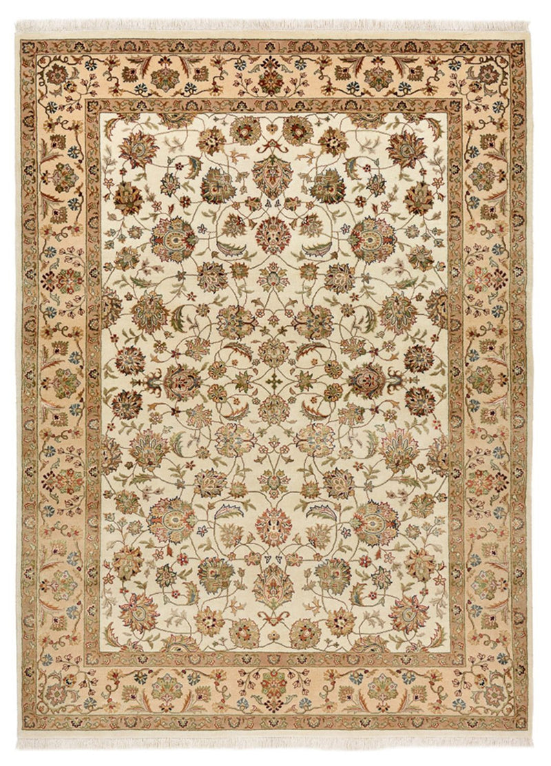 Tappeto orientale - Tabriz - 210 x 153 cm - crema