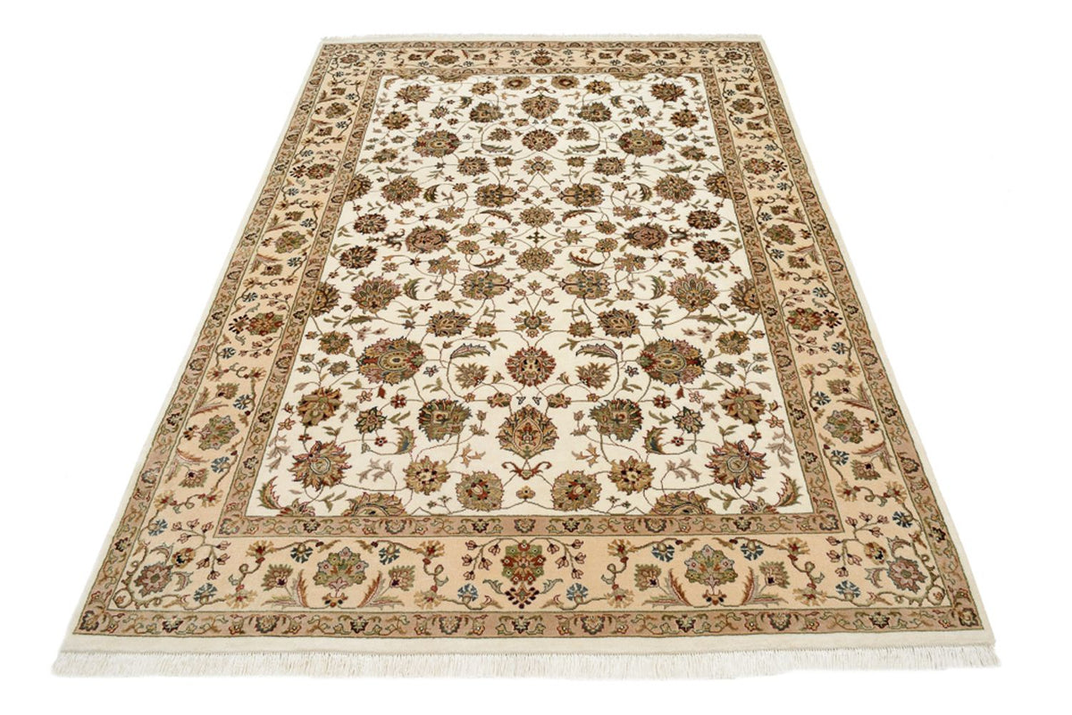 Tappeto orientale - Tabriz - 210 x 153 cm - crema