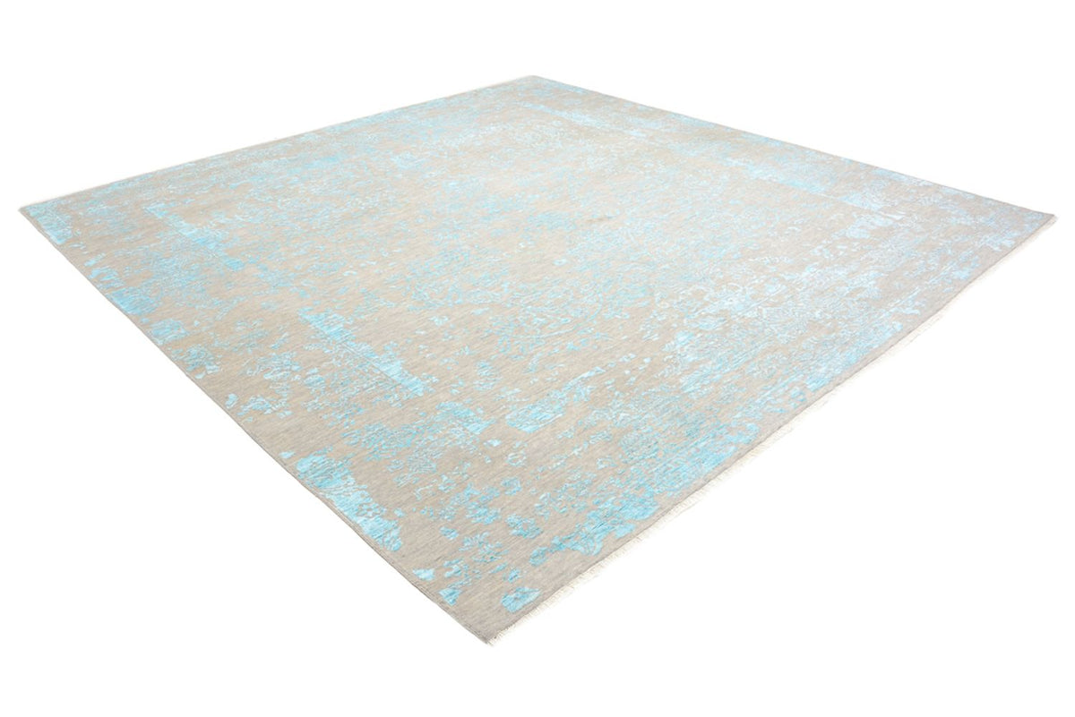 Tappeto di design quadrato  - 308 x 303 cm - blu chiaro