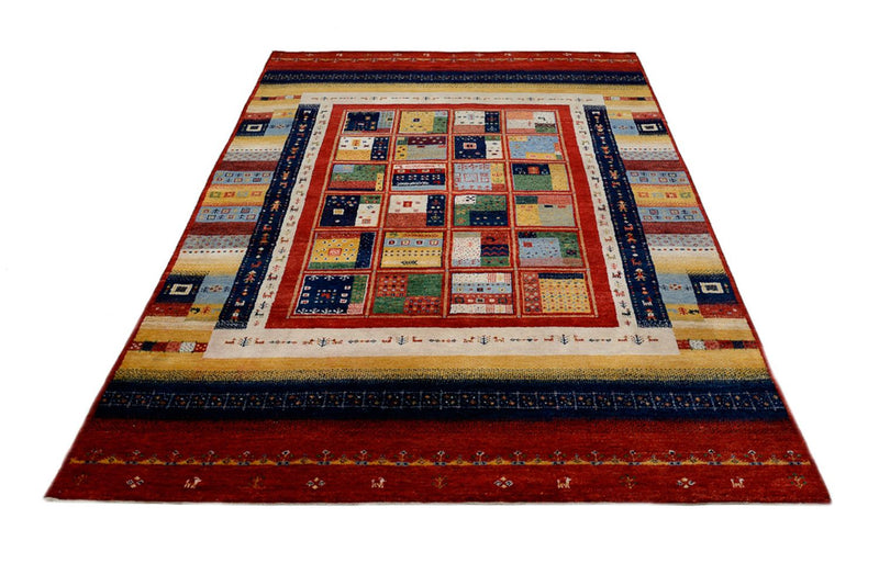 Tappeto Gabbeh - Loribaft Indus - 242 x 173 cm - multicolore
