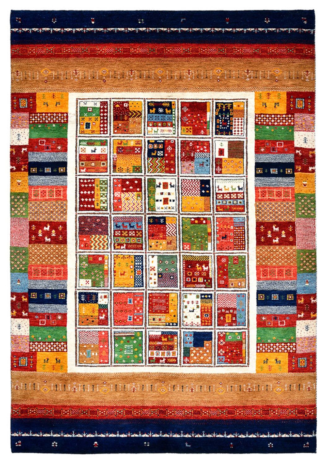 Tappeto Gabbeh - Loribaft Indus - 245 x 170 cm - multicolore