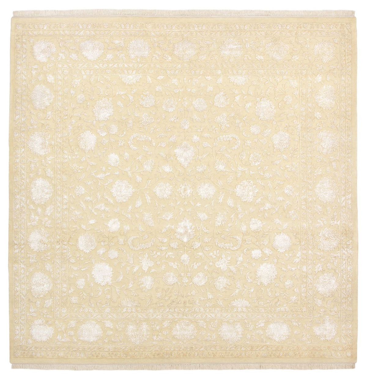 Tappeto orientale quadrato  - 253 x 251 cm - beige chiaro